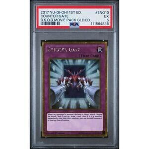 Yu-Gi-Oh! Counter Gate MVP1-ENG10 Gold Rare 1st Edition PSA 5 Pop Of 1